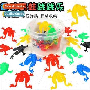 Jumping Toad Frog Plastic Desk Bouncing Bucket