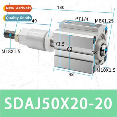 SDAJ32/63-30-20/40-75-50/16*25*100-S thin adjustable stroke