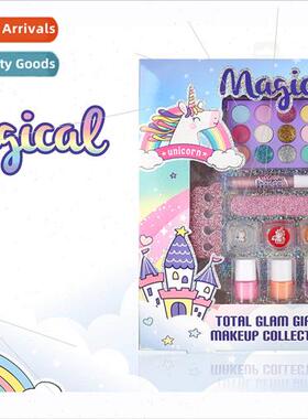 Childrens toys girls makeup powder nail polish manicure set