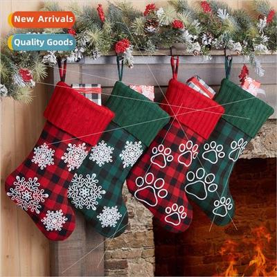 2023 new Christmas knted socks 18 inches Christmas decoratio