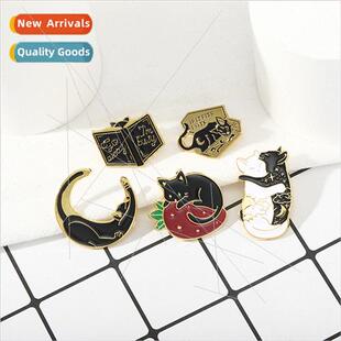 creative ensemble cat alloy brooch collar accessories metal
