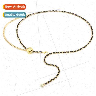 Waist Chain Accessories Metal Skirt Pants Spaghetti Belt Flo