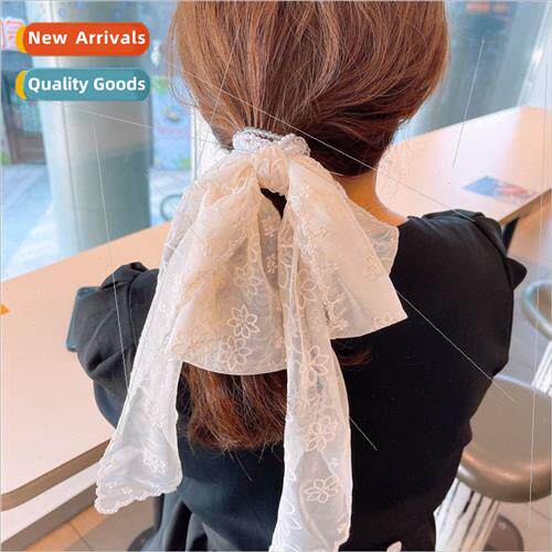 retro small crystal pearl bracelet fairy lace ribbon bow hai