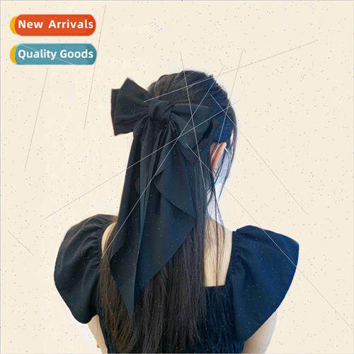 Temperament ribbon bow hair clips romantic eye-catching back