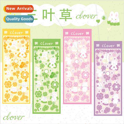 Clover laser love beans decoration ins wind waterproof pvc d