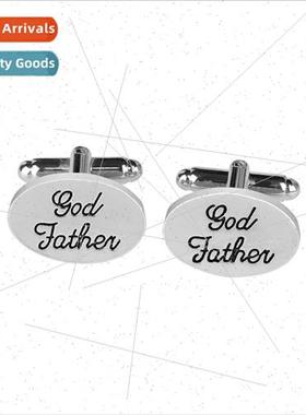 Europe cufflinks fashion wedding letter cufflinks god father