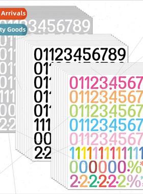 1 inch number stickers handbook waterproof number logo file