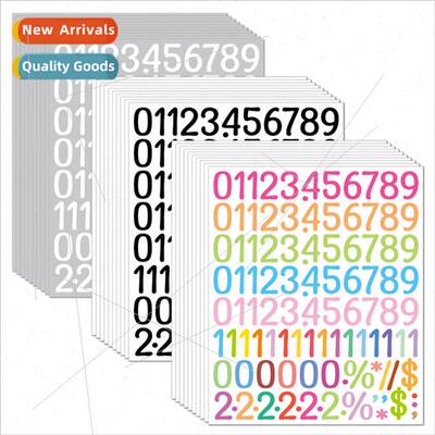 1 inch number stickers handbook waterproof number logo file