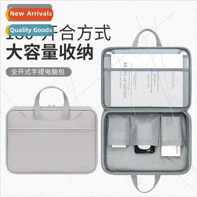 Pu leather large-capacity full closure laptop bag适用Huawei