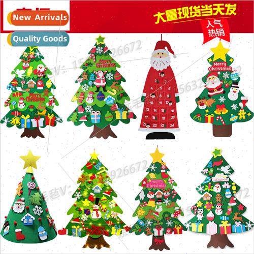 Christmas Tree Patchwork Felt Christmas Tree Snowman Childre