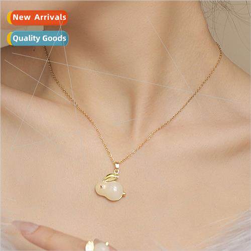 Europe Easter gift high-grade copper plated jade rabb animal