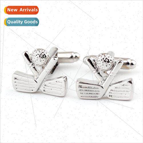 Golf racket styling French shirt men metal cufflinks cufflin