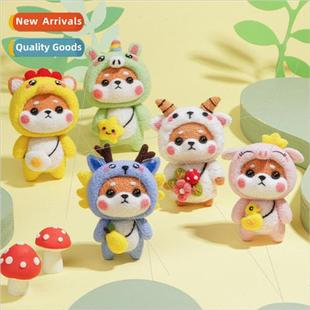 Wool felt poking prodding music material package small tune