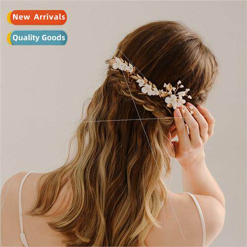 retro soft ceramic flowers hair comb hairpin exquise show Ha