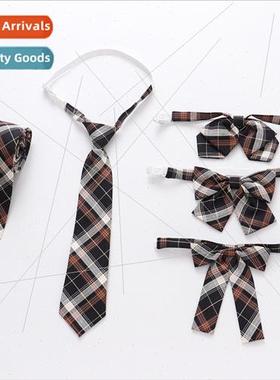 JK Bowtie Student Shirt Unim Black Gold Checker Bowtie