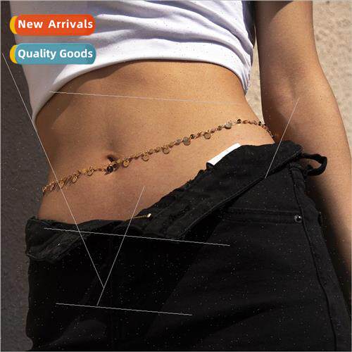 Europe Fashion Beach Hip Cool Women Body Chain Sexy Geometri
