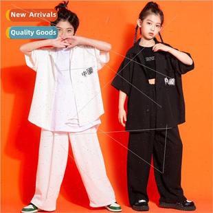 boys girls set jazz clothing dance tide Childrens drum