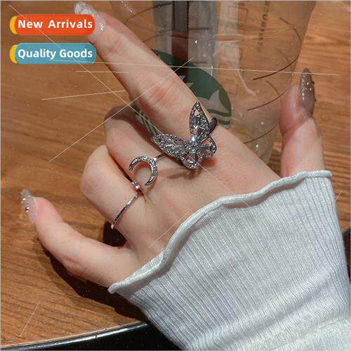 Vegetarian ring butterfly ring female fashion 2022 new tide