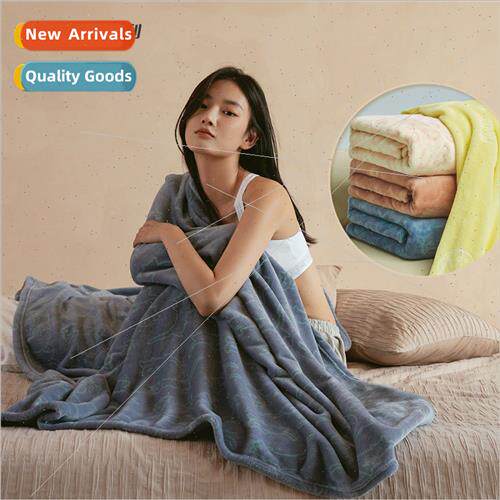 Towel cartoon ins printing facecloth coral flannel sofa cove