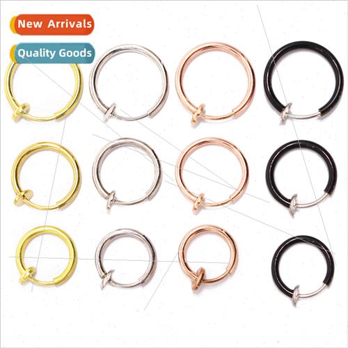 Europe copper spring ring nose ring no hole piercing ear cli