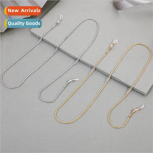Copper silver-plated hemp rope earphone anti-loss chain men