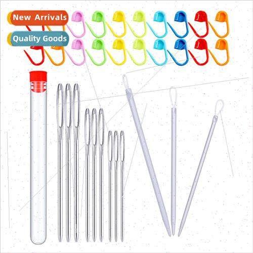 Plastic Small Pins Big Eye Pins Nylon Stick Pins Set 33 Pcs
