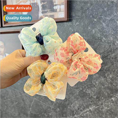 Korean hair accessories children small flowers bow hairpin b