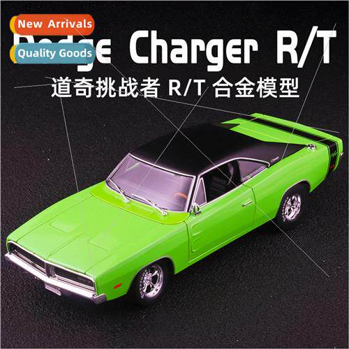 1:18 Dodge 1969 alloy car model collection decorative orname