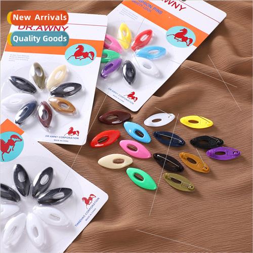 Plastic hollow colorful safety pins cover head pins silk sca