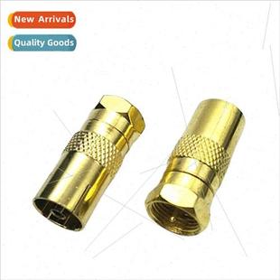 male threaded female head inch plated Gold