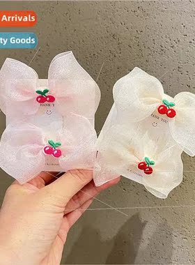 Champagne yarn sweet children headband bow baby hair accesso