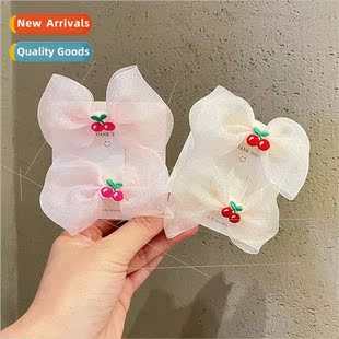 Champagne yarn sweet children headband bow baby hair accesso