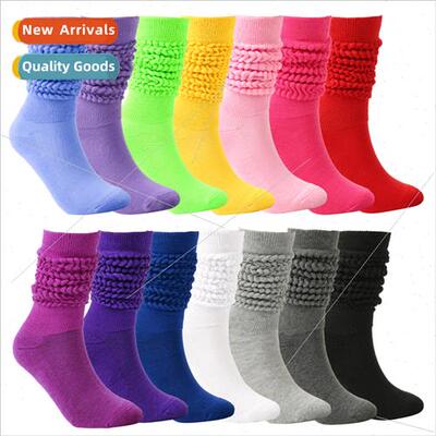 Europe thickened terry men women long socks warm leg protect