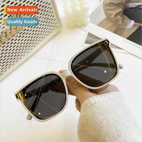 new sunglasses female large round face thin anti-ultraviolet