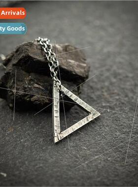 Geometric triangle ins necklace men women tanium steel penda