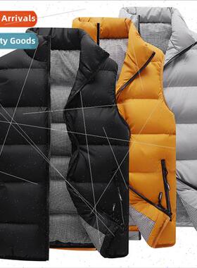 M-8XL extra large size new youth men winter vest cotton unde