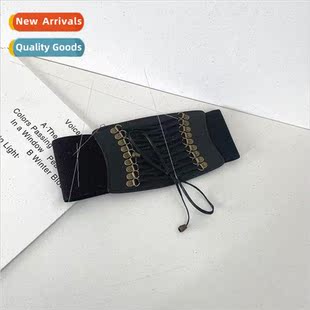 belt wide female elastic versati retro Tie