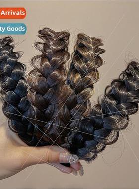 Twisted braid wig hair band handmade fishbone braid headband