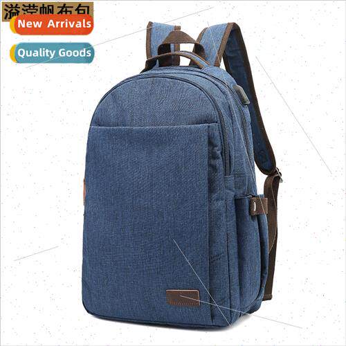 Oxd cloth casual shoulder bag men waterproof backpack USB co