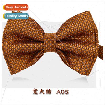Men Bow Tie Navy Blue Checkered Bow Tie Men Women Lapel Flow
