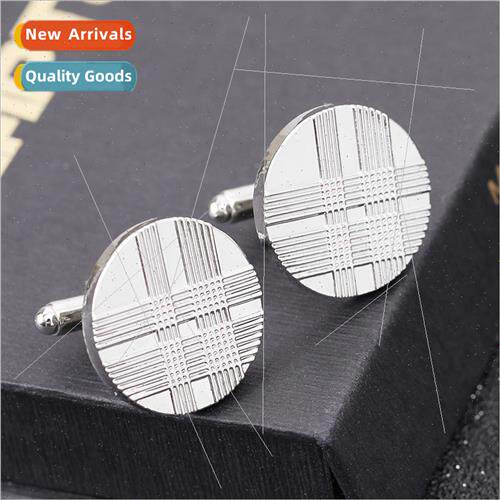 fashion retro punk stripes men French shirt cufflinks new ac