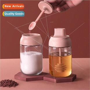 Glass spice box spice bottle home seasoning jar kchen sealed