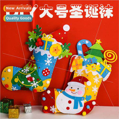 Non-woven Christmas socks Christmas children DIY handmade ma
