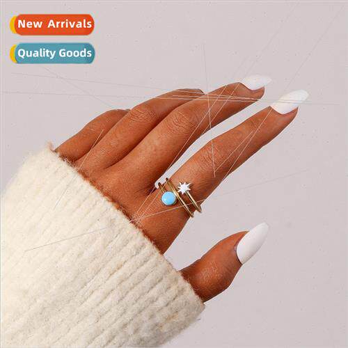 New rustic stainless steel opening star sun oil drip ring fa