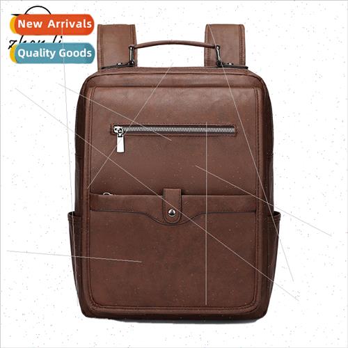 Retro large-capacity shoulder bag casual simple computer bag