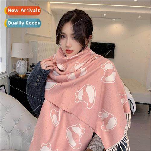 Autumn winter scarves new cartoon panda imation cashmere sca