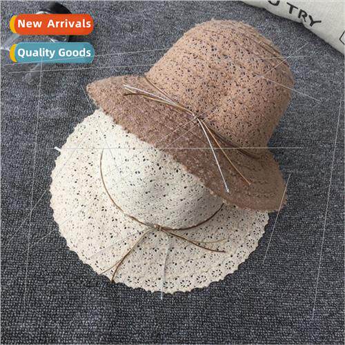 new summer lace hollowed out straw hat large-brimmed sun-sha
