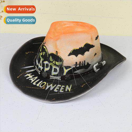 New Halloween Carnival Party Pumpkin Hat Spooky Festival War