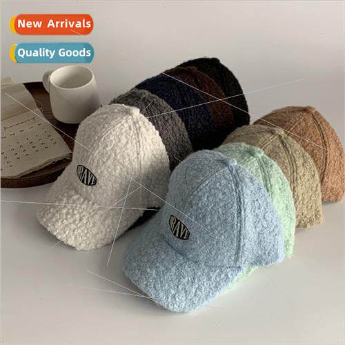 Korean  wild fall winter lamb wool duck tongue hat winter pl