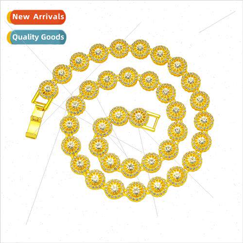 Europe Alloy Full Diamond Ice Candy Necklace 适用Men Dazzlin